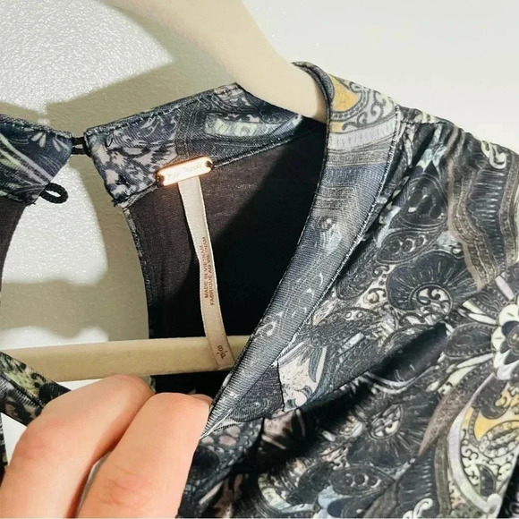 Free People Cabaret Maxi Dress Kaleidoscope Print Y2K Retro Influencer Favorite - Picture 5 of 11